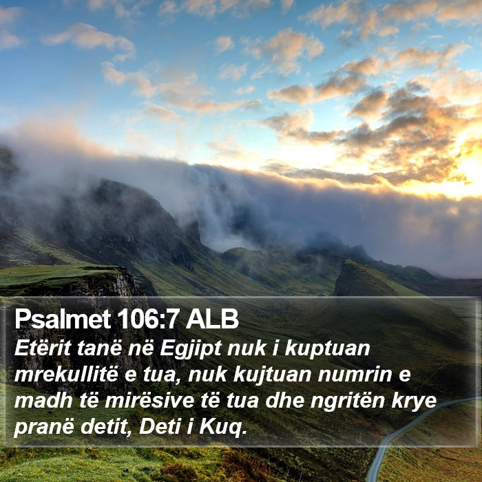 Psalmet 106:7 ALB Bible Study