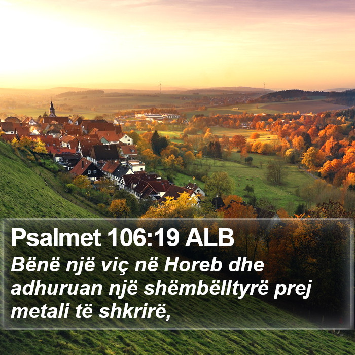 Psalmet 106:19 ALB Bible Study