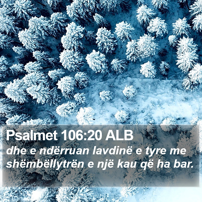 Psalmet 106:20 ALB Bible Study