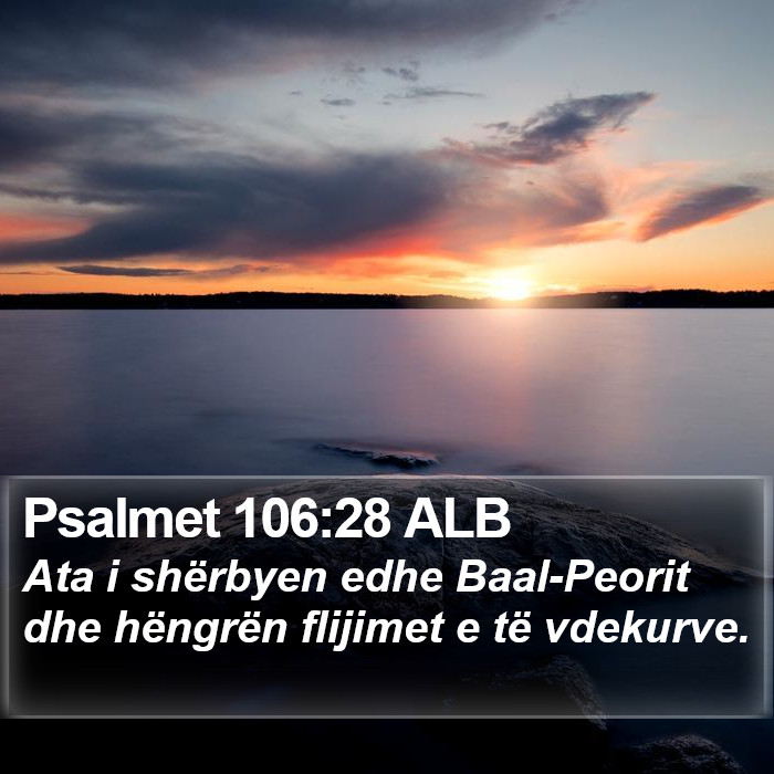 Psalmet 106:28 ALB Bible Study