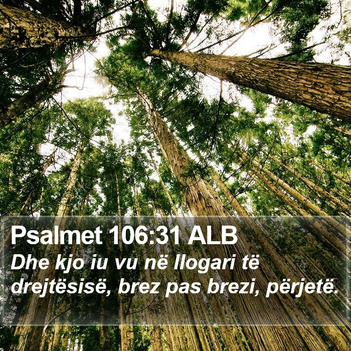 Psalmet 106:31 ALB Bible Study