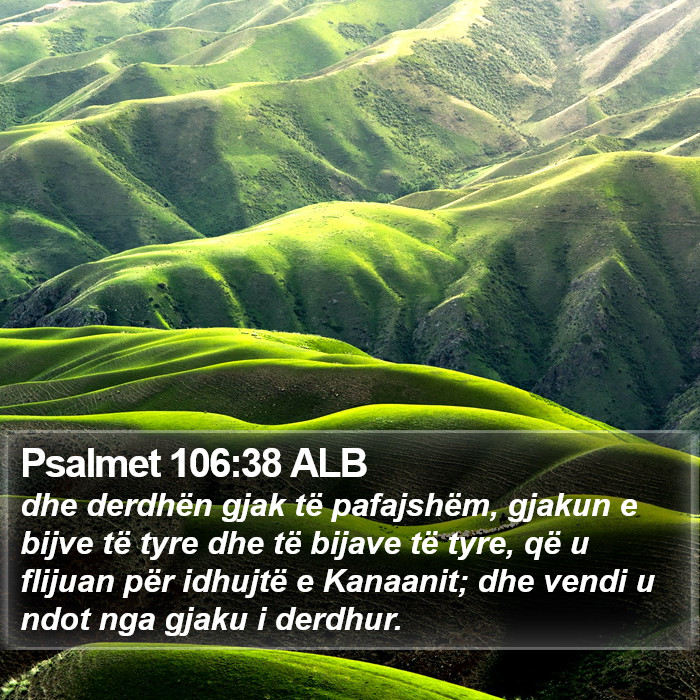 Psalmet 106:38 ALB Bible Study