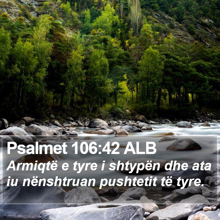Psalmet 106:42 ALB Bible Study