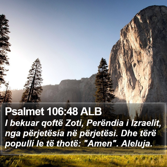 Psalmet 106:48 ALB Bible Study