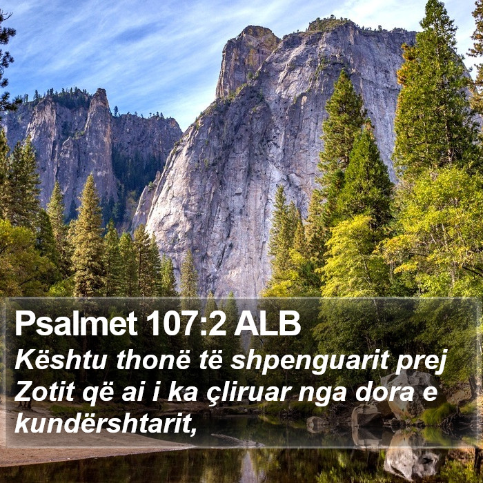 Psalmet 107:2 ALB Bible Study