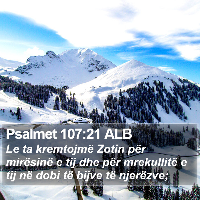 Psalmet 107:21 ALB Bible Study