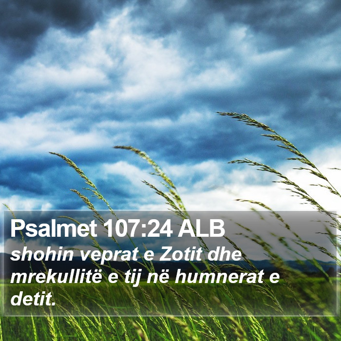Psalmet 107:24 ALB Bible Study