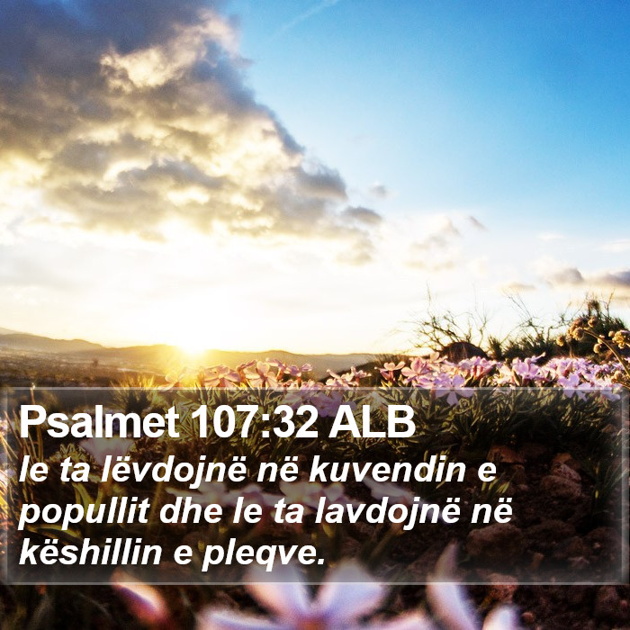 Psalmet 107:32 ALB Bible Study