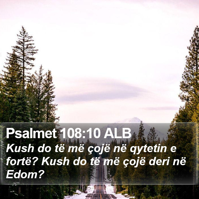 Psalmet 108:10 ALB Bible Study