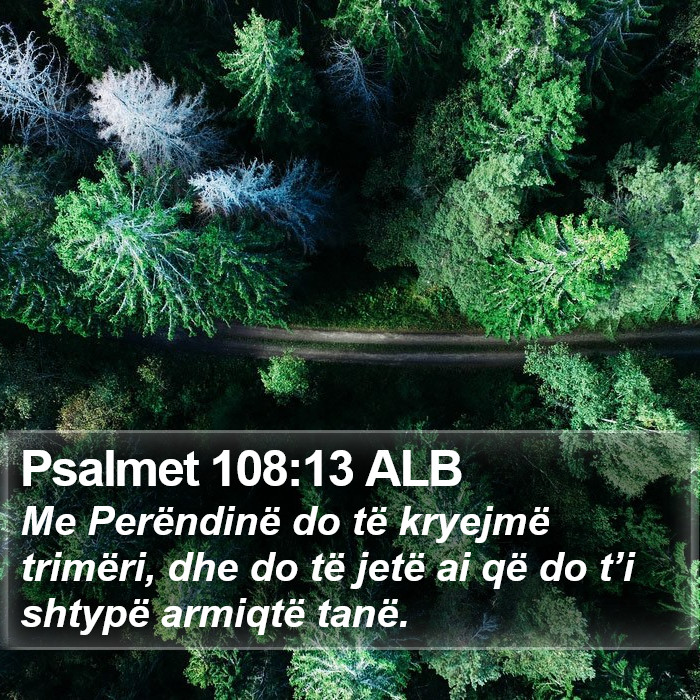 Psalmet 108:13 ALB Bible Study