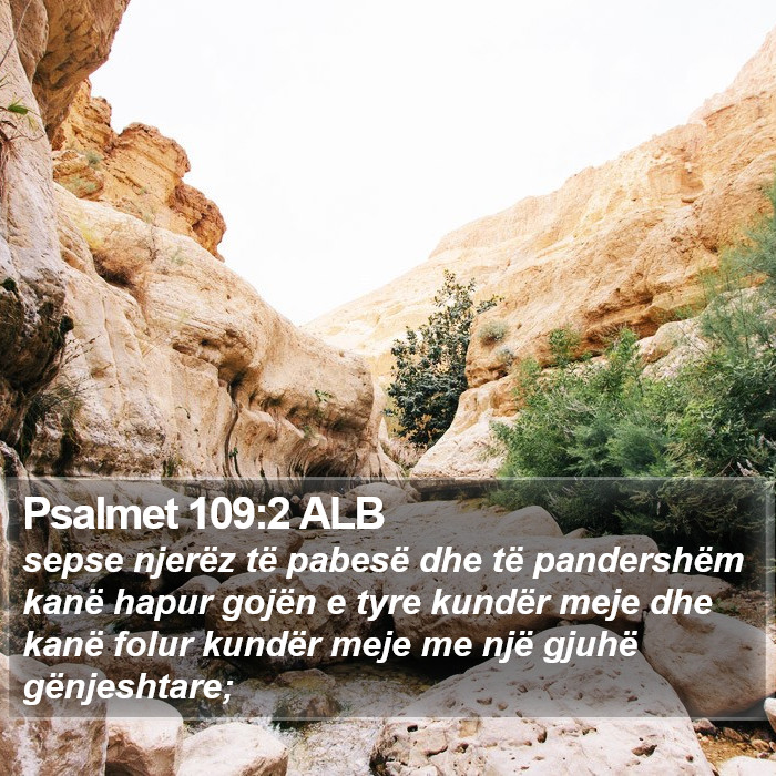 Psalmet 109:2 ALB Bible Study