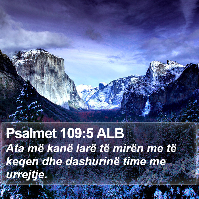 Psalmet 109:5 ALB Bible Study