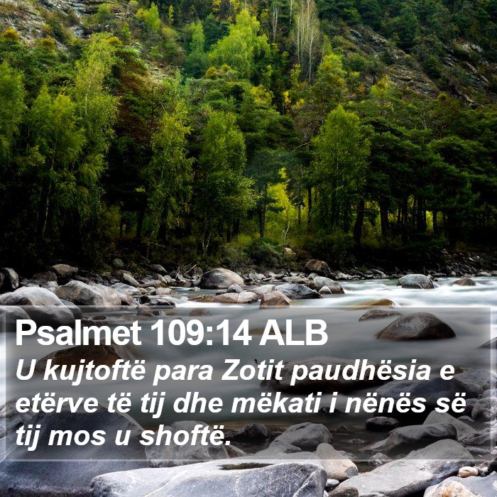 Psalmet 109:14 ALB Bible Study