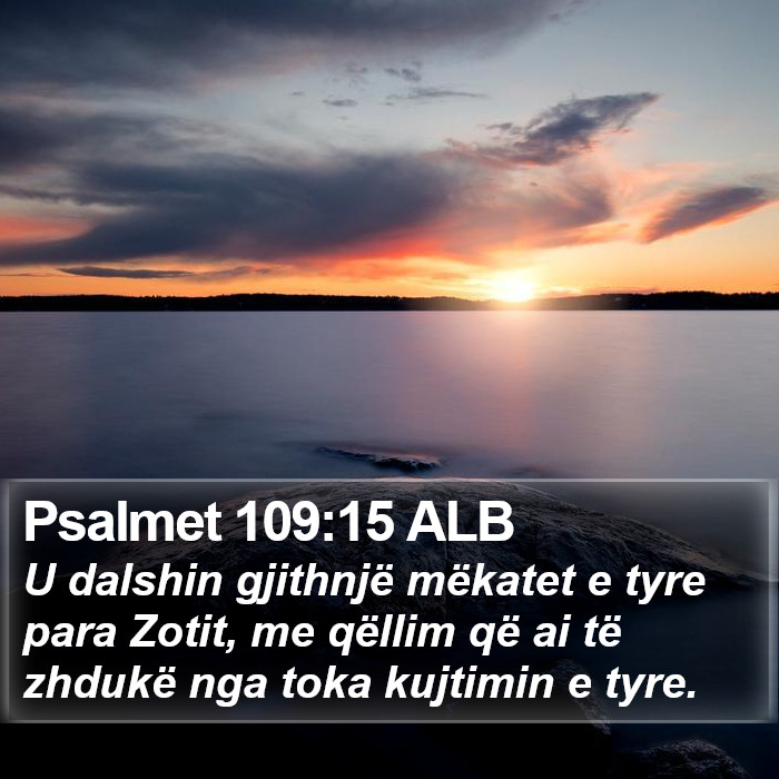 Psalmet 109:15 ALB Bible Study