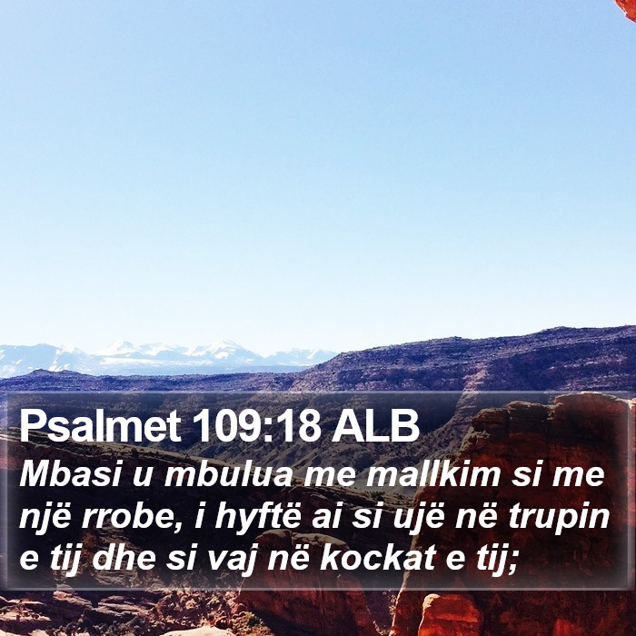 Psalmet 109:18 ALB Bible Study