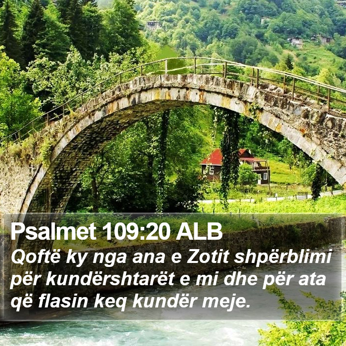 Psalmet 109:20 ALB Bible Study