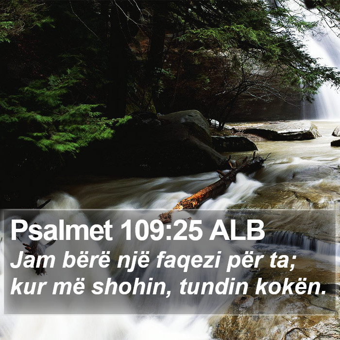 Psalmet 109:25 ALB Bible Study