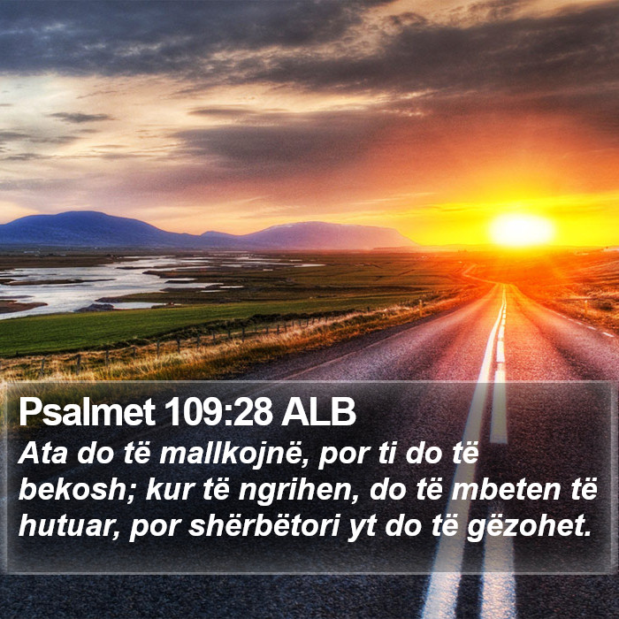 Psalmet 109:28 ALB Bible Study