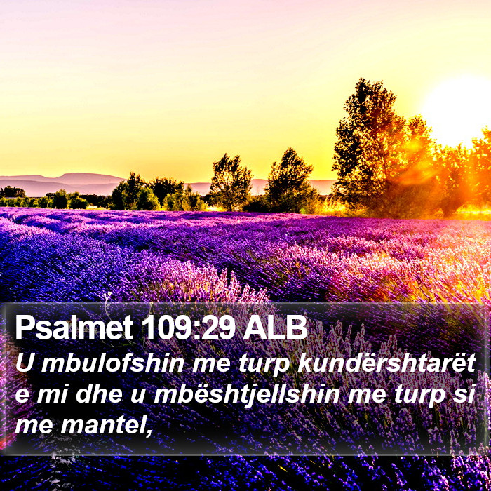 Psalmet 109:29 ALB Bible Study