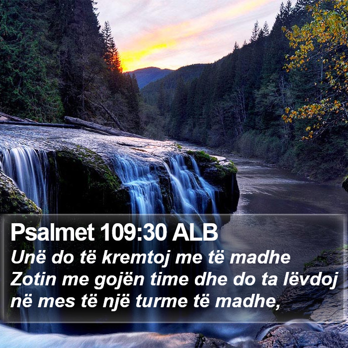 Psalmet 109:30 ALB Bible Study