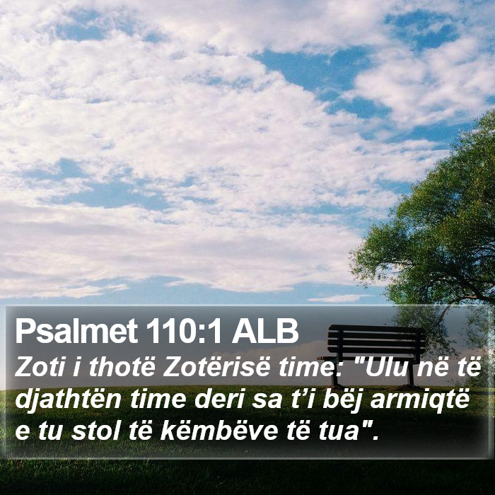 Psalmet 110:1 ALB Bible Study