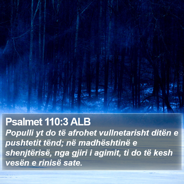 Psalmet 110:3 ALB Bible Study