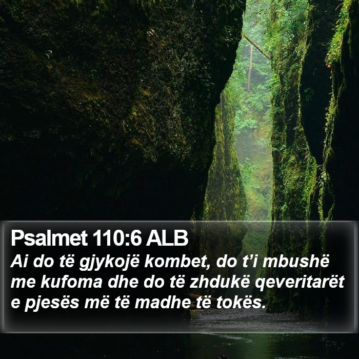 Psalmet 110:6 ALB Bible Study