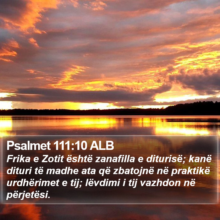 Psalmet 111:10 ALB Bible Study