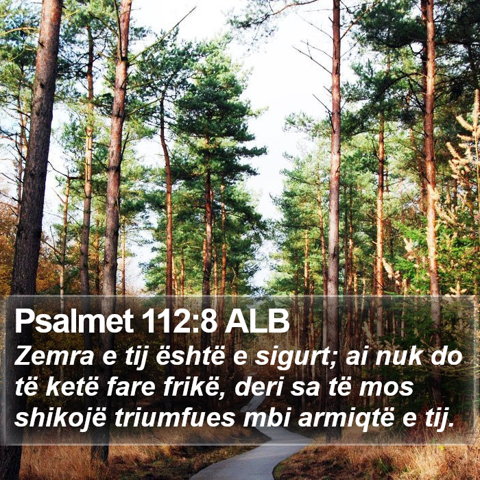 Psalmet 112:8 ALB Bible Study