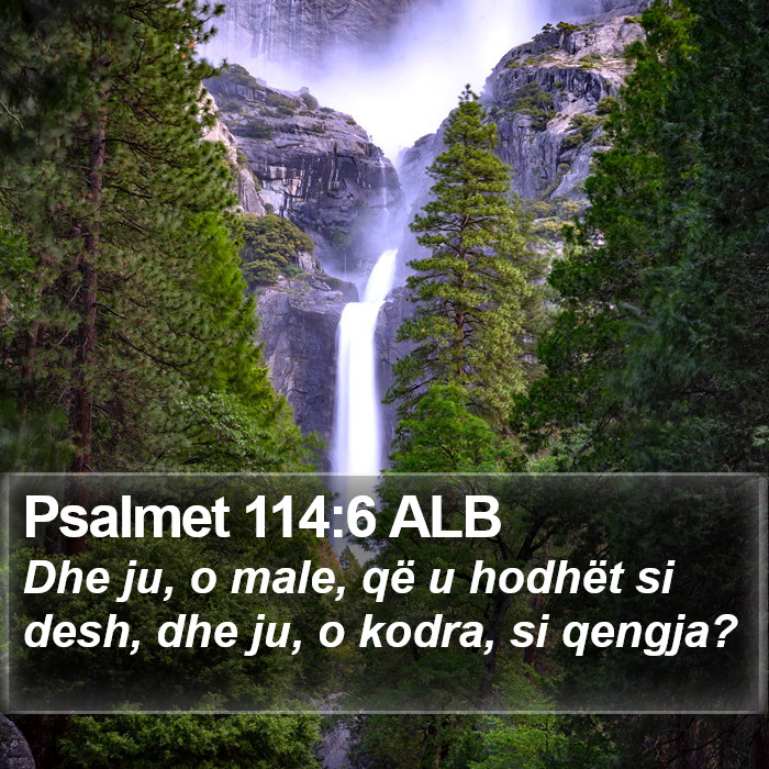 Psalmet 114:6 ALB Bible Study