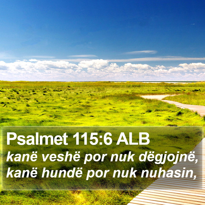 Psalmet 115:6 ALB Bible Study