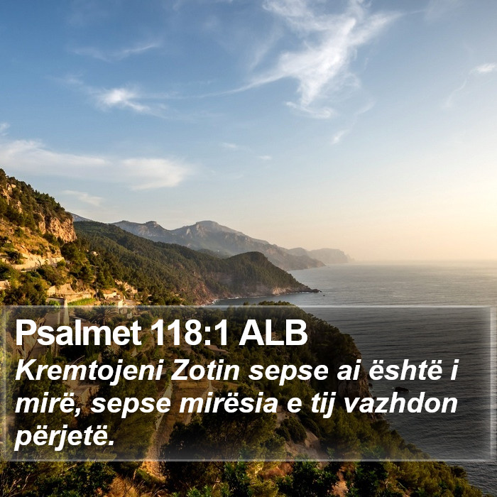 Psalmet 118:1 ALB Bible Study