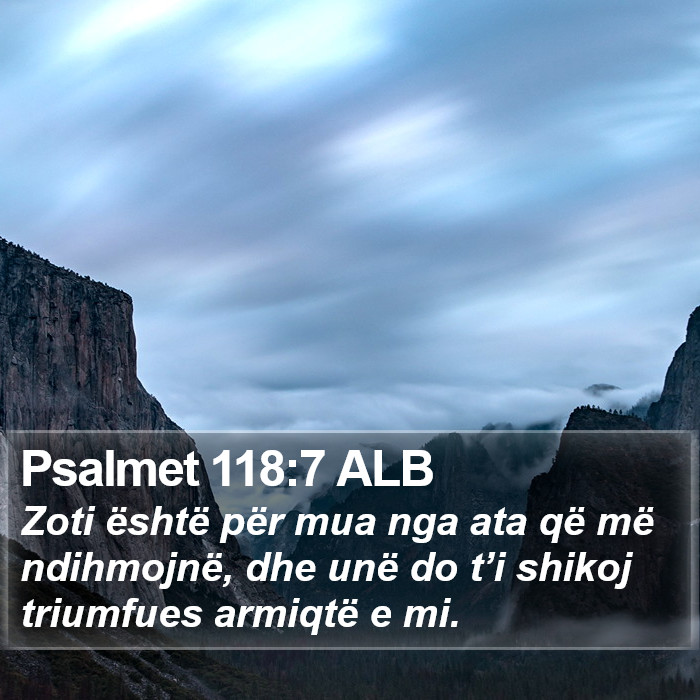 Psalmet 118:7 ALB Bible Study