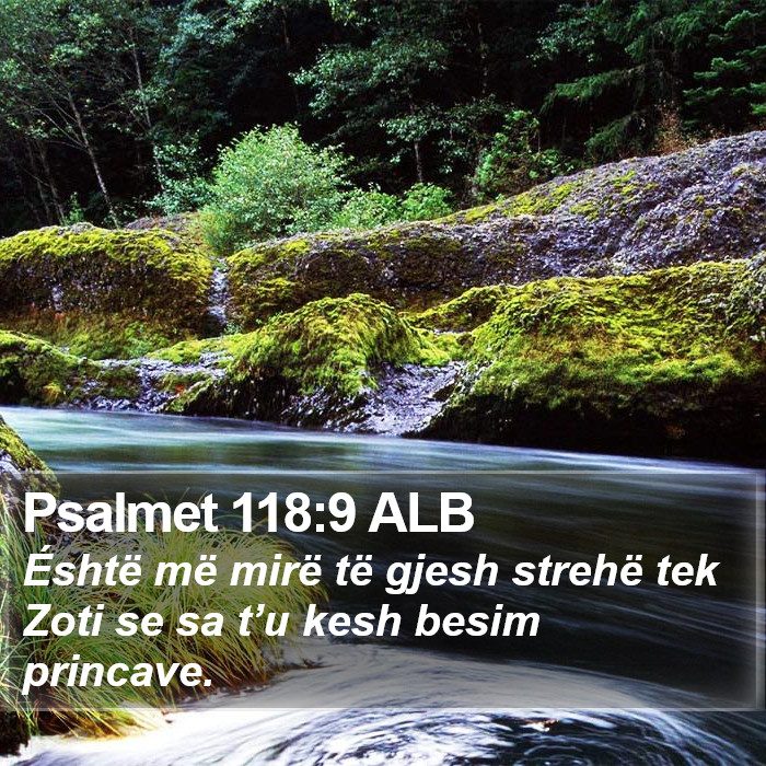 Psalmet 118:9 ALB Bible Study