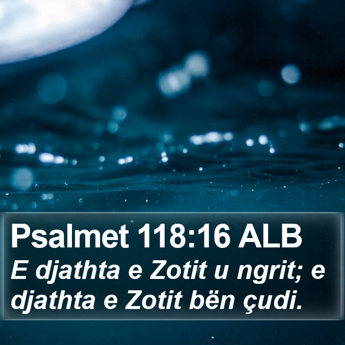 Psalmet 118:16 ALB Bible Study