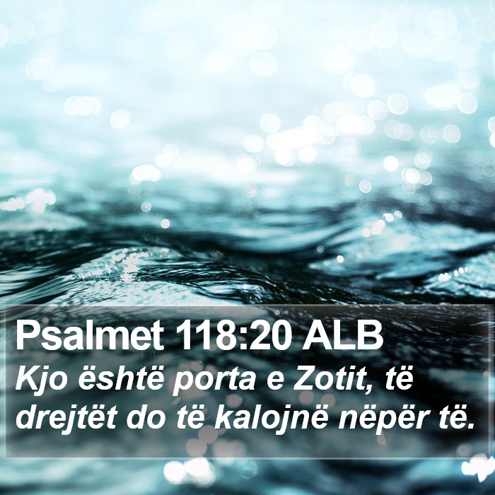 Psalmet 118:20 ALB Bible Study