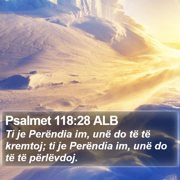 Psalmet 118:28 ALB Bible Study