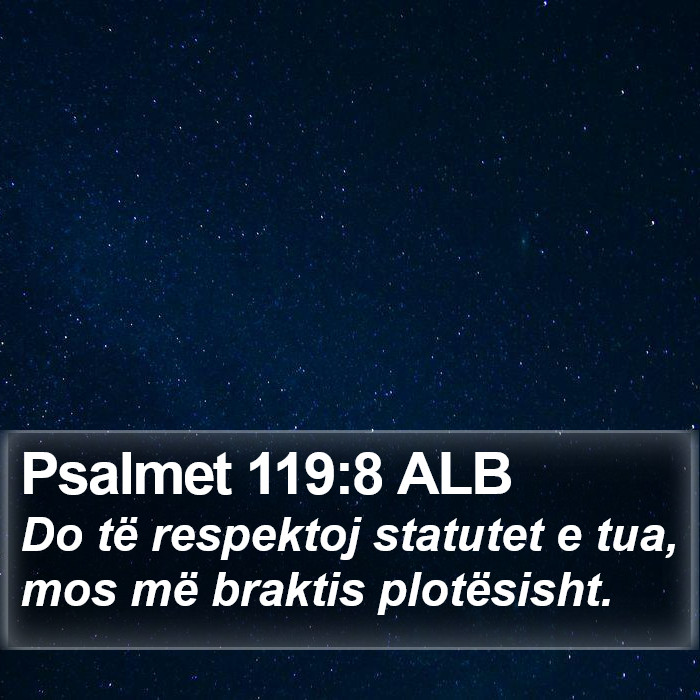 Psalmet 119:8 ALB Bible Study