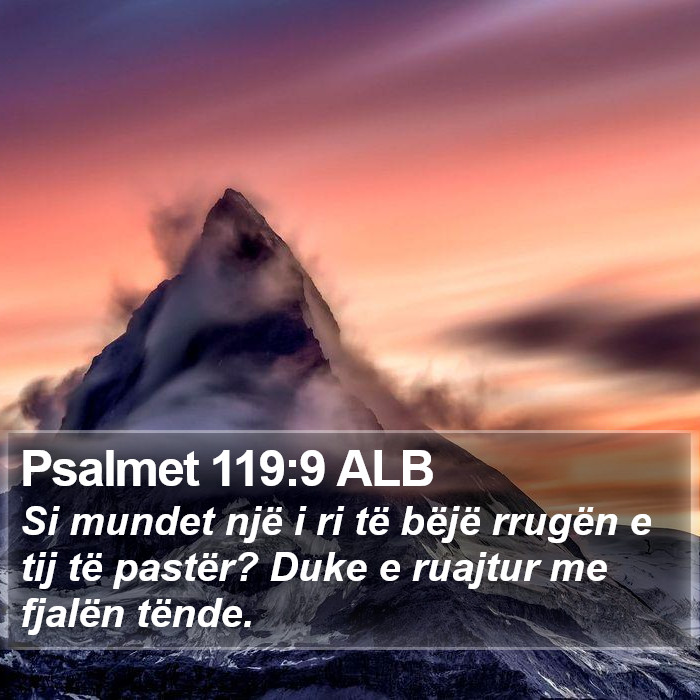 Psalmet 119:9 ALB Bible Study
