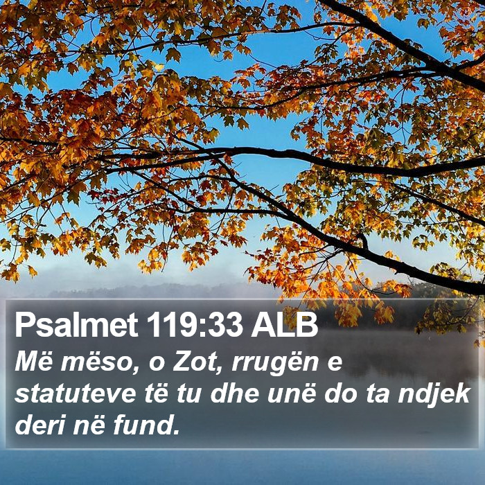 Psalmet 119:33 ALB Bible Study