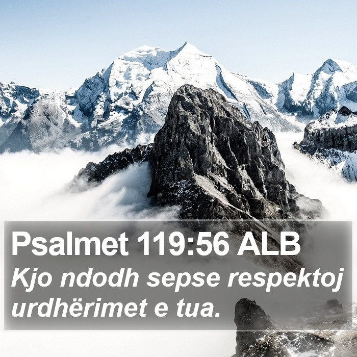 Psalmet 119:56 ALB Bible Study
