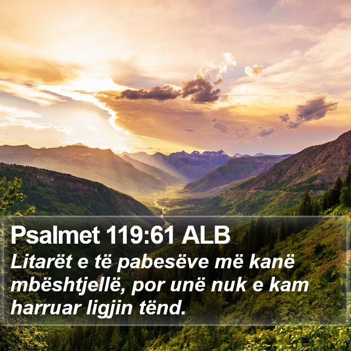 Psalmet 119:61 ALB Bible Study