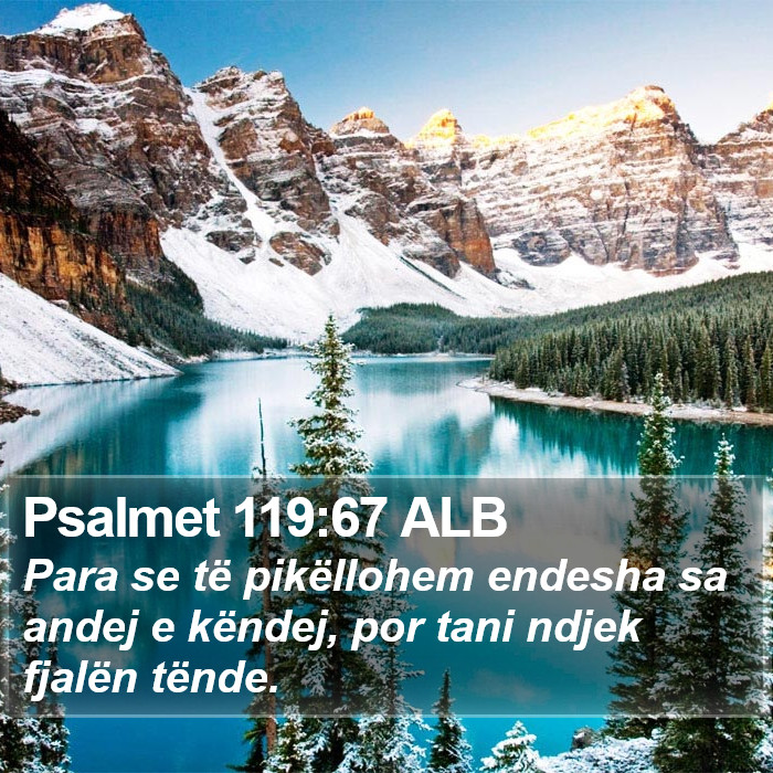 Psalmet 119:67 ALB Bible Study