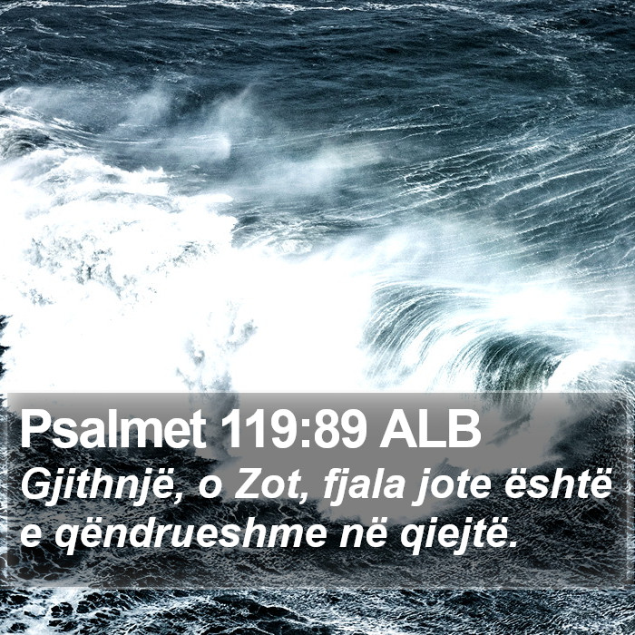 Psalmet 119:89 ALB Bible Study