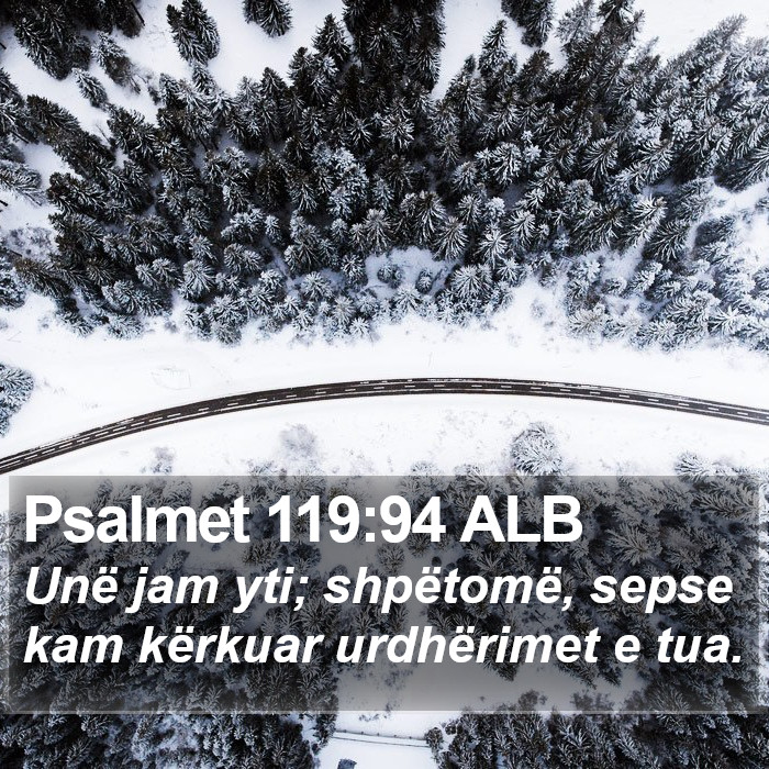 Psalmet 119:94 ALB Bible Study