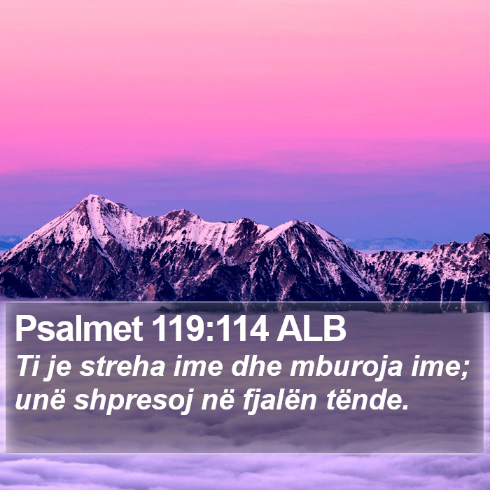 Psalmet 119:114 ALB Bible Study