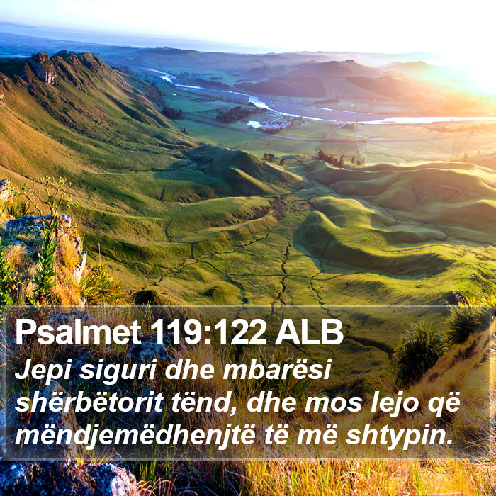 Psalmet 119:122 ALB Bible Study