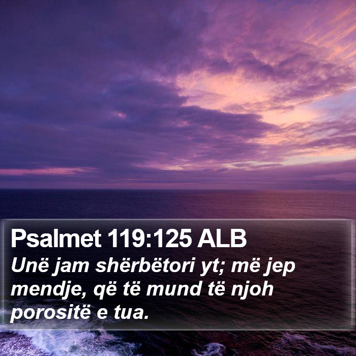 Psalmet 119:125 ALB Bible Study