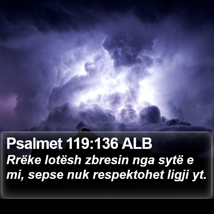 Psalmet 119:136 ALB Bible Study
