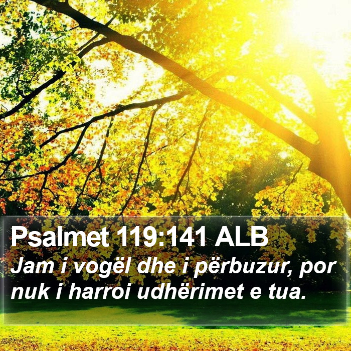 Psalmet 119:141 ALB Bible Study